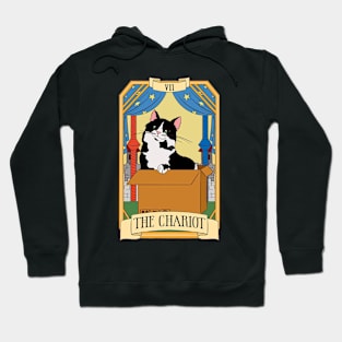 the chariot Funny Cat tarot card Hoodie